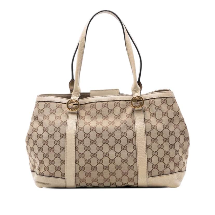 Gucci GG Canvas Miss GG Tote Beige Canvas Very good condition - Front View