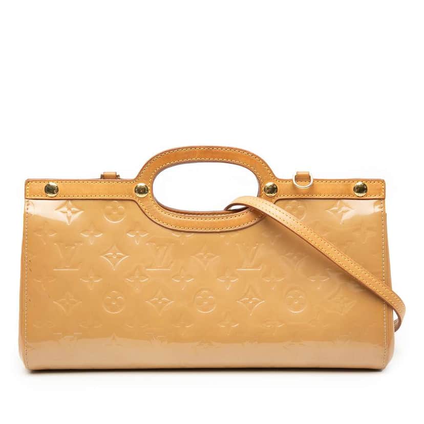 Louis Vuitton Monogram Vernis Roxbury Drive Beige Leather Very good condition - Front View