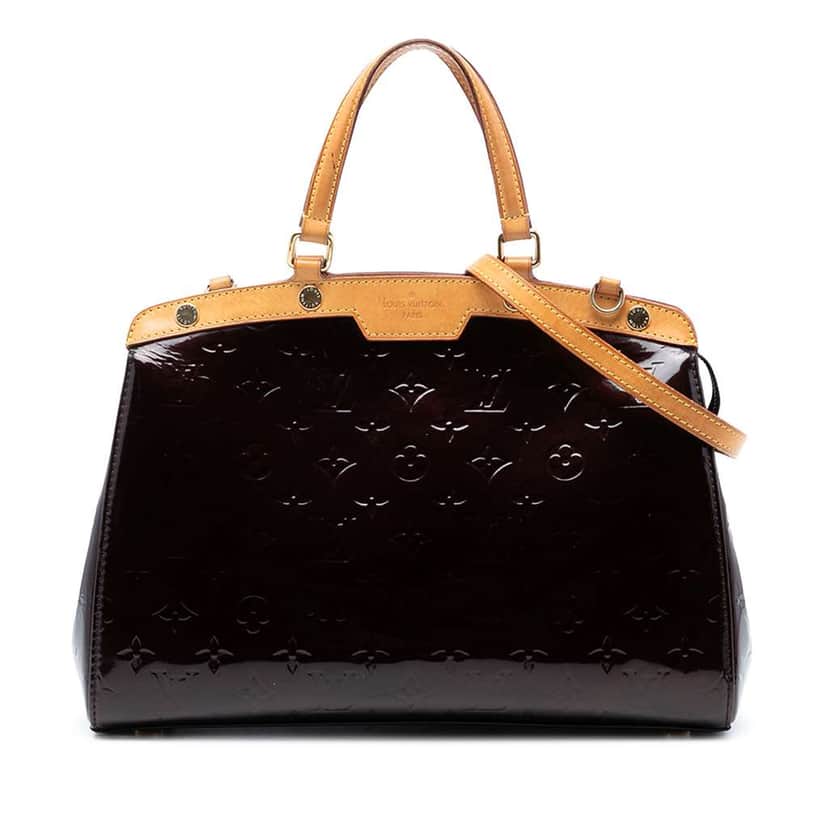 Louis Vuitton Monogram Vernis Brea MM Purple Leather Very good condition - Front View