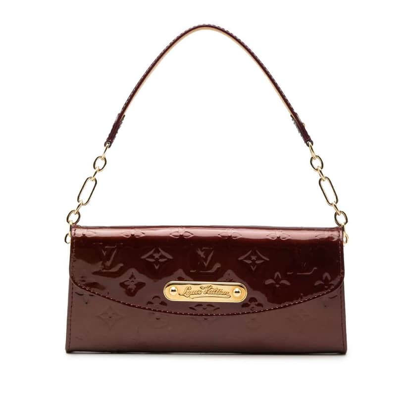 Louis Vuitton Monogram Vernis Sunset Boulevard Red Leather Very good condition - Front View