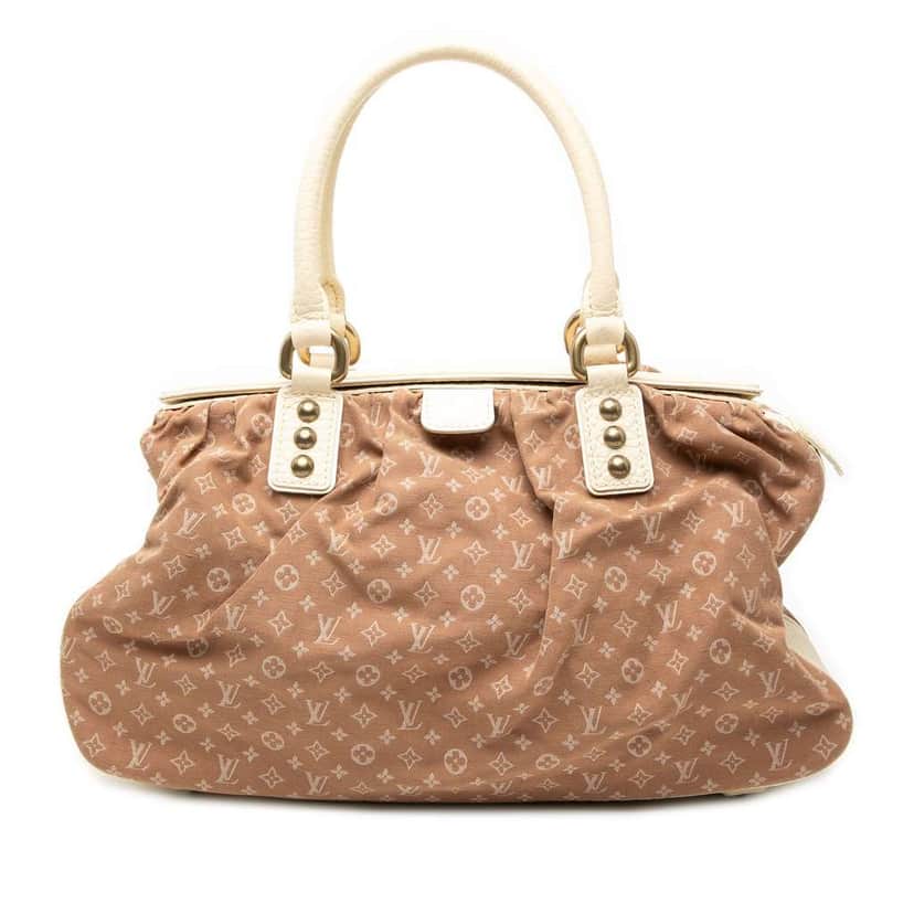 Louis Vuitton Monogram Mini Lin Trapeze GM Brown Canvas Very good condition - Front View