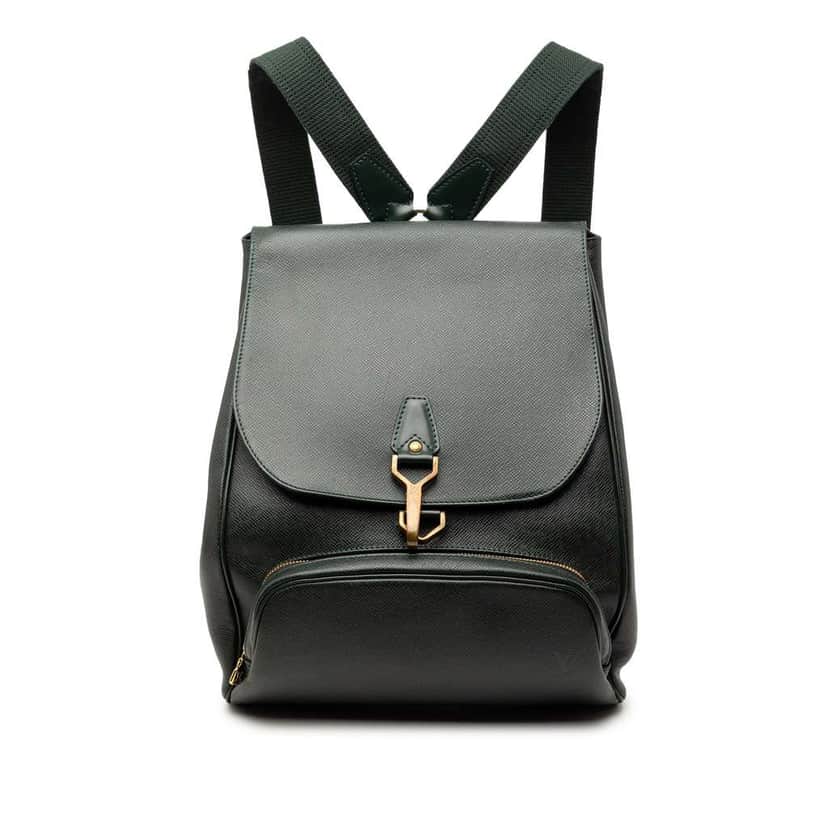 Louis Vuitton Taiga Cassiar Green Leather Very good condition - Front View