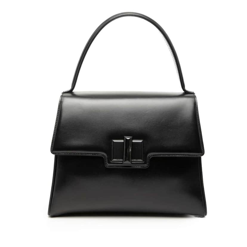 Gucci Leather Top Handle Bag Black Leather Very good condition - Front View