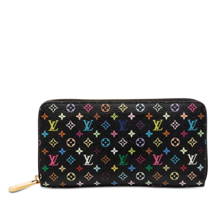 Louis Vuitton Monogram Multicolore Zippy Wallet Black Very good condition - Front View