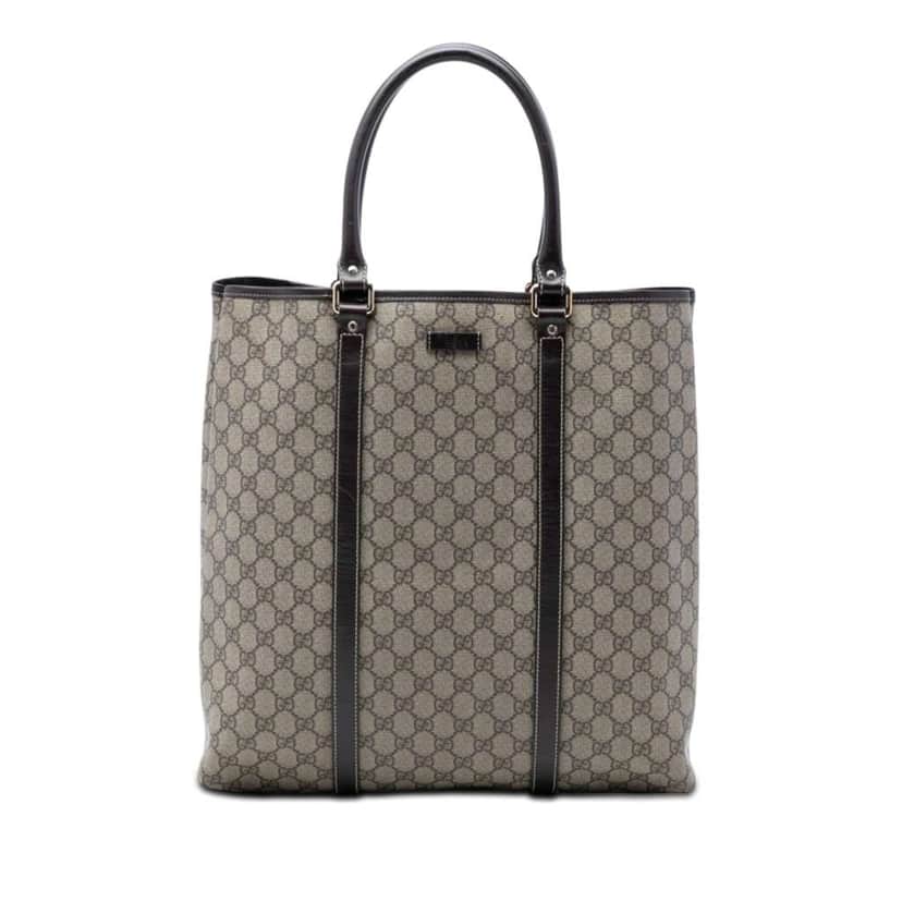 Gucci GG Supreme Joy Vertical Tote Beige Canvas Very good condition - Front View