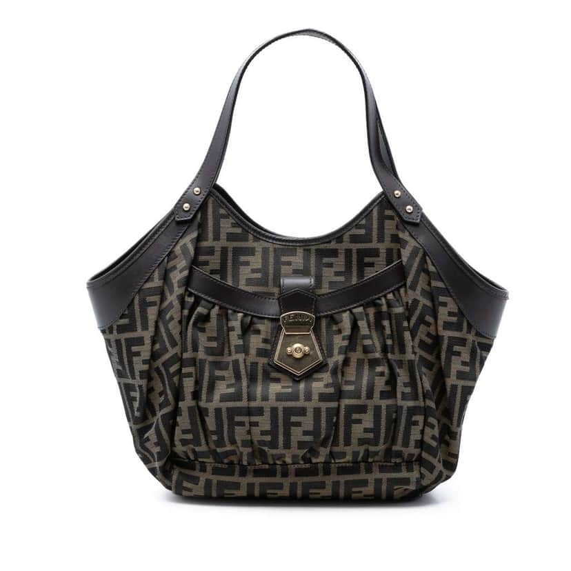 Fendi Zucca Canvas Chef Tote Brown Canvas Very good condition - Front View