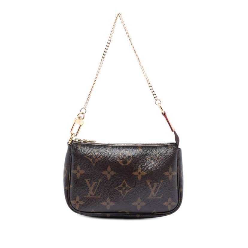 Louis Vuitton Monogram Mini Pochette Accessoires Brown Very good condition - Front View