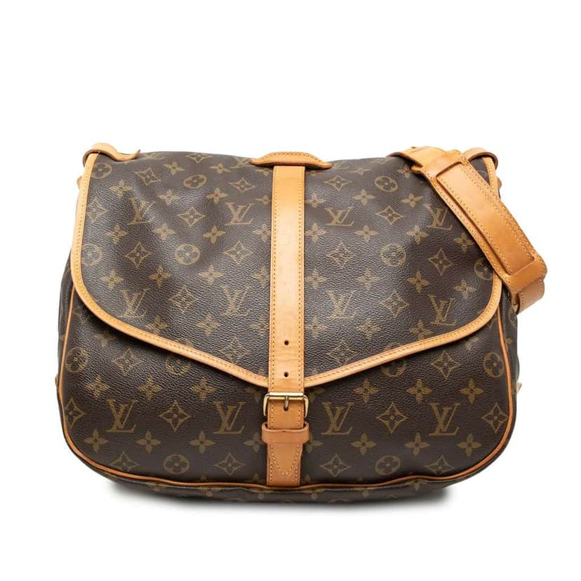 Louis Vuitton Monogram Saumur 35 Brown Good condition - Front View