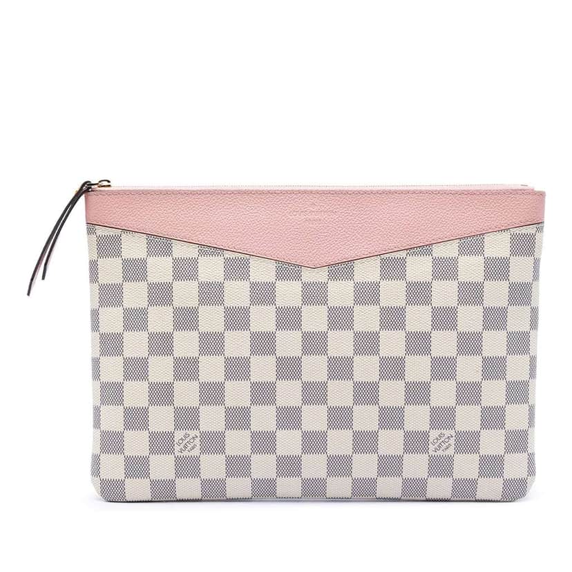 Louis Vuitton Damier Azur Daily Pouch White Very good condition - Front View