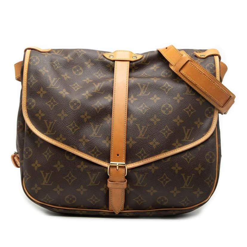 Louis Vuitton Monogram Saumur 35 Brown Very good condition - Front View