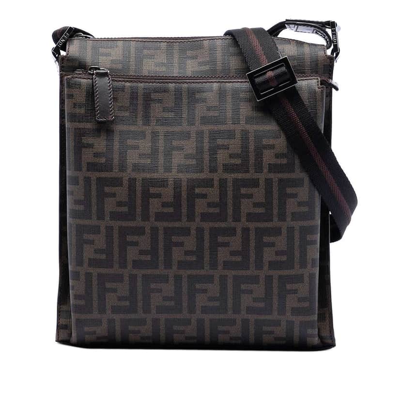 Fendi Zucca Spalmati Crossbody Brown Canvas Very good condition - Front View