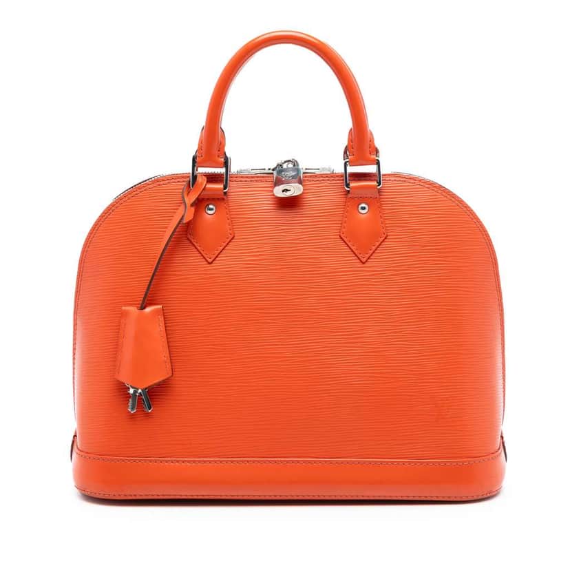 Louis Vuitton Epi Alma PM Orange Leather Very good condition - Front View