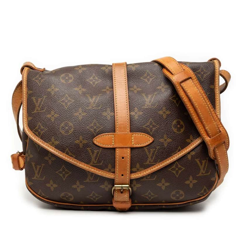 Louis Vuitton Monogram Saumur 30 Brown Very good condition - Front View