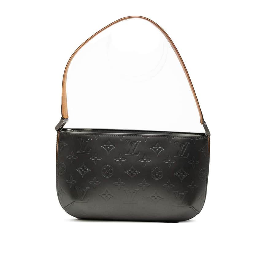 Louis Vuitton Monogram Mat Fowler Grey Leather Very good condition - Front View