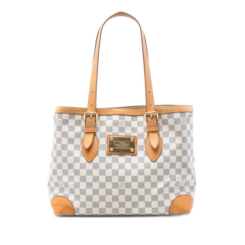 Louis Vuitton Damier Azur Hampstead MM White Very good condition - Front View