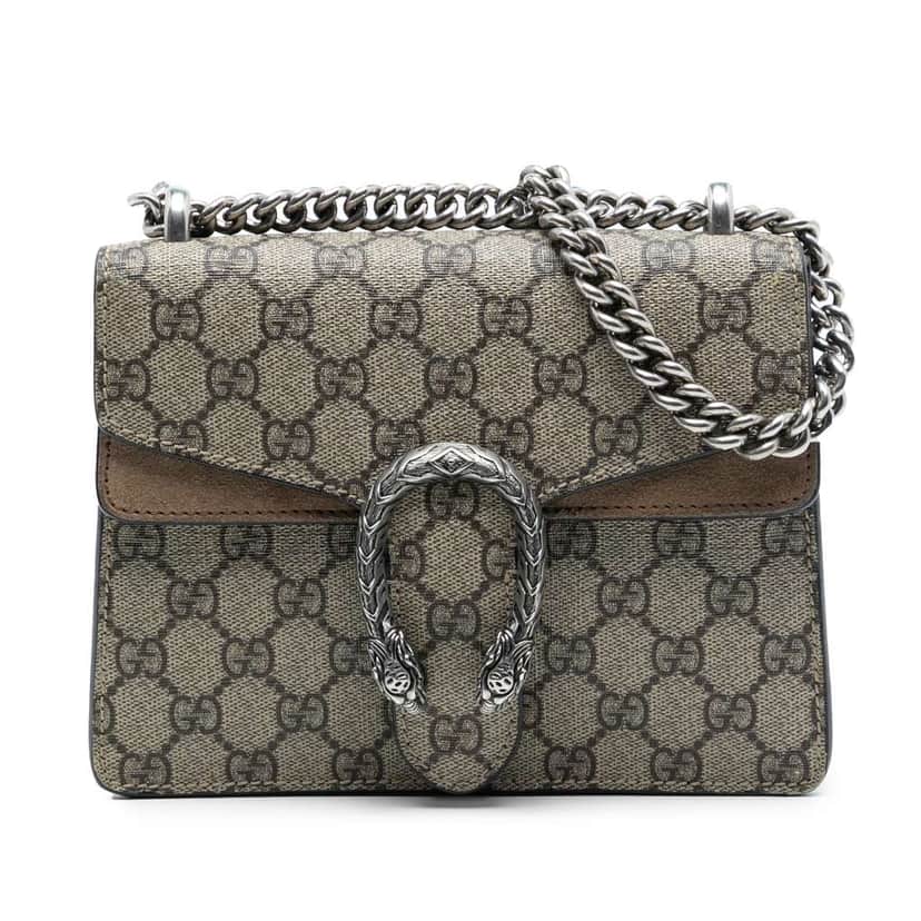 Gucci Small GG Supreme Dionysus Crossbody Beige Very good condition - Front View