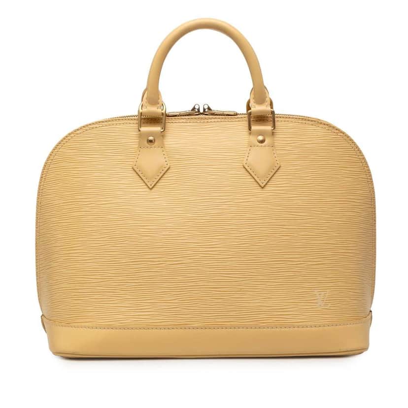 Louis Vuitton Epi Alma PM Yellow Leather Very good condition - Front View
