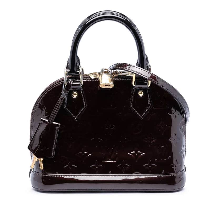 Louis Vuitton Monogram Vernis Alma BB Purple Leather Very good condition - Front View