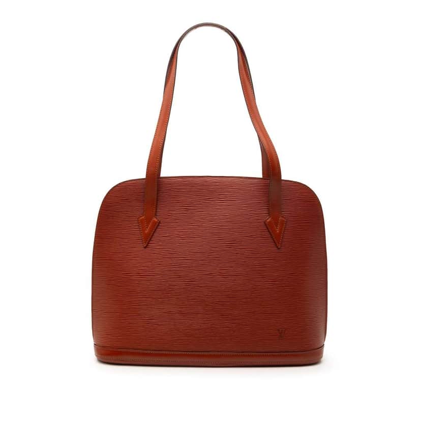 Louis Vuitton Epi Lussac Brown Leather Very good condition - Front View