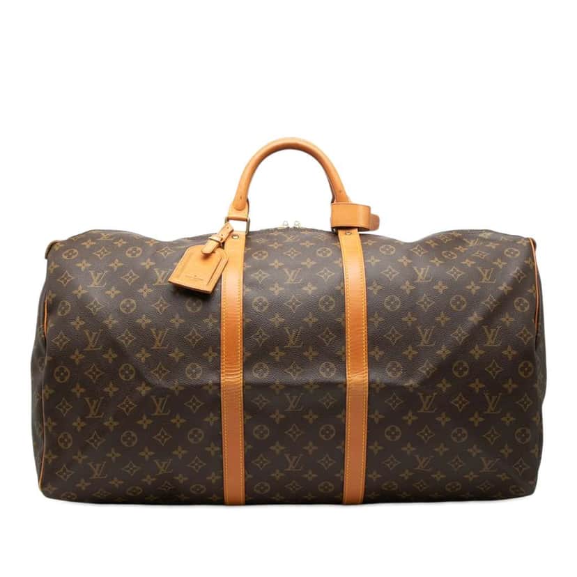 Louis Vuitton Monogram Keepall 60 Brown Good condition - Front View