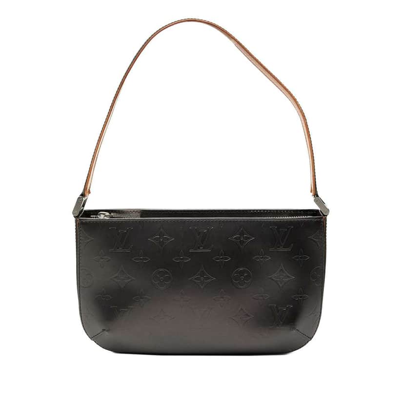 Louis Vuitton Monogram Mat Fowler Grey Leather Very good condition - Front View