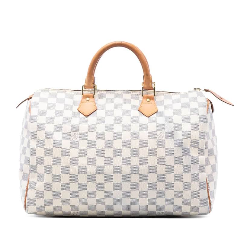 Louis Vuitton Damier Azur Speedy 35 White Very good condition - Front View