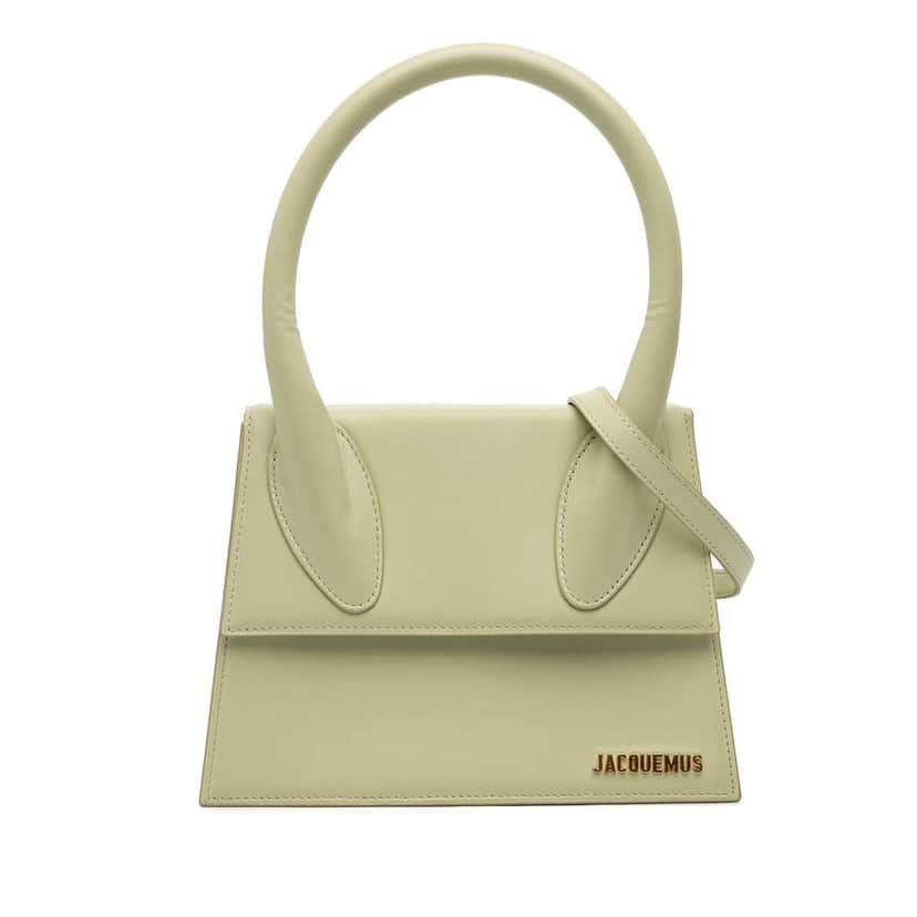 Jacquemus Smooth Calfskin Le Grand Chiquito Green Leather Very good condition - Front View