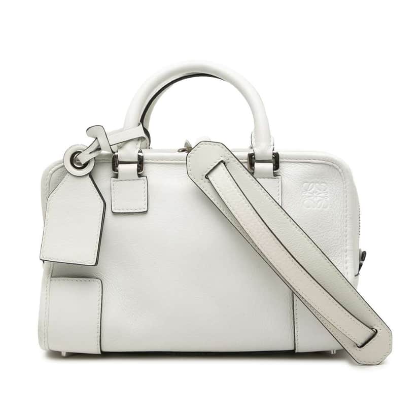 Loewe Leather Amazona 23 White Leather Very good condition - Front View