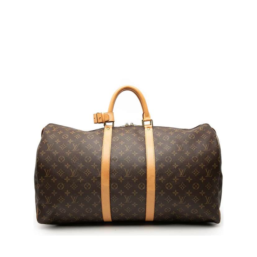 Louis Vuitton Monogram Keepall 55 Brown Very good condition - Front View