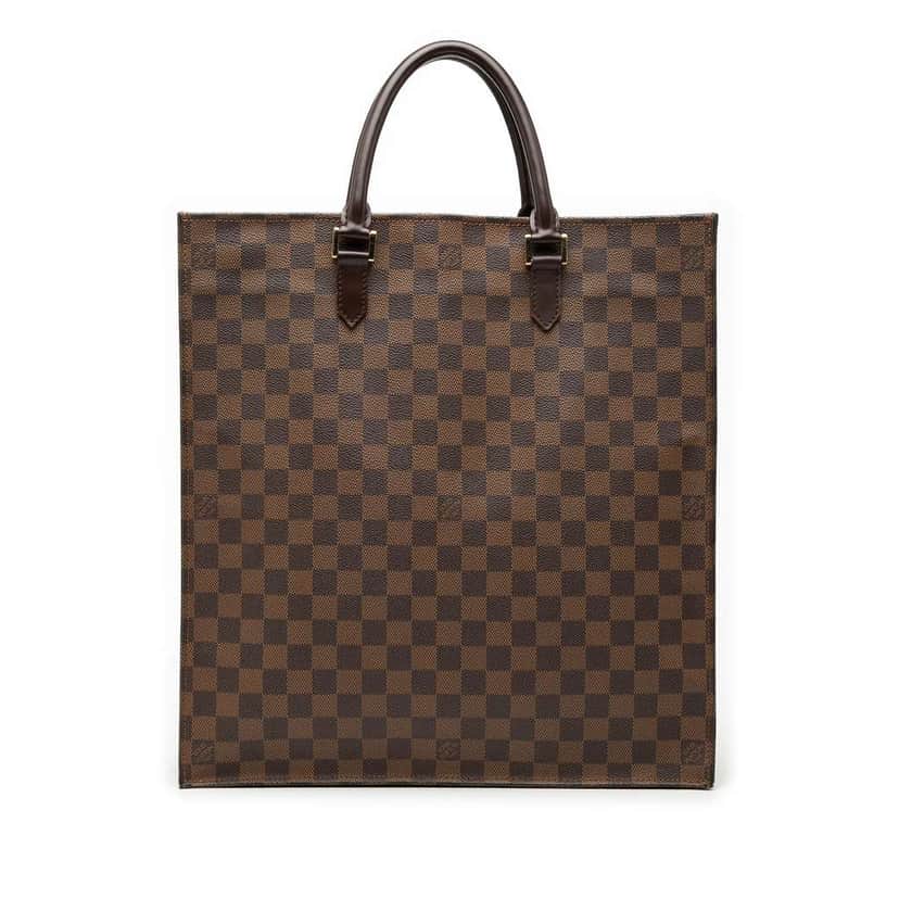 Louis Vuitton Damier Ebene Sac Plat Brown Very good condition - Front View