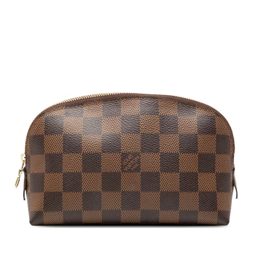 Louis Vuitton Damier Ebene Cosmetic Pouch Brown Very good condition - Front View