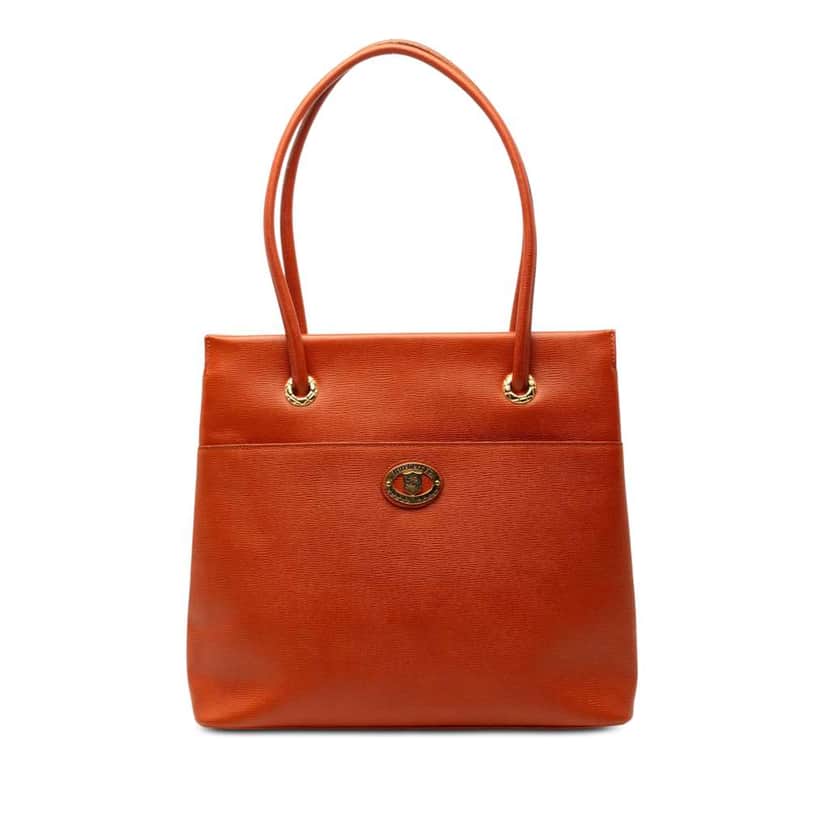 Burberry Leather Tote Orange Leather Very good condition - Front View