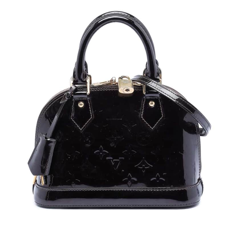 Louis Vuitton Monogram Vernis Alma BB Purple Leather Very good condition - Front View