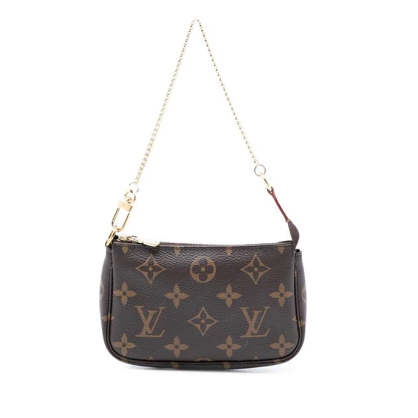 Louis Vuitton Monogram Mini Pochette Accessoires Brown Very good condition - Front View