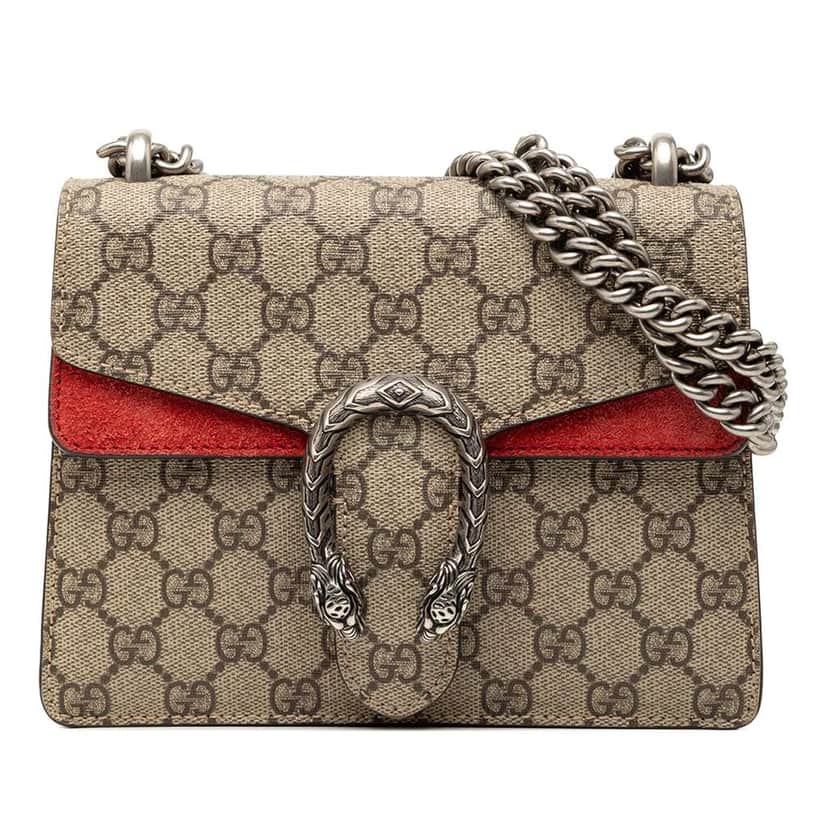 Gucci Small GG Supreme Dionysus Crossbody Beige Very good condition - Front View