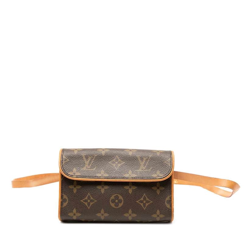 Louis Vuitton Monogram Pochette Florentine Brown Very good condition - Front View