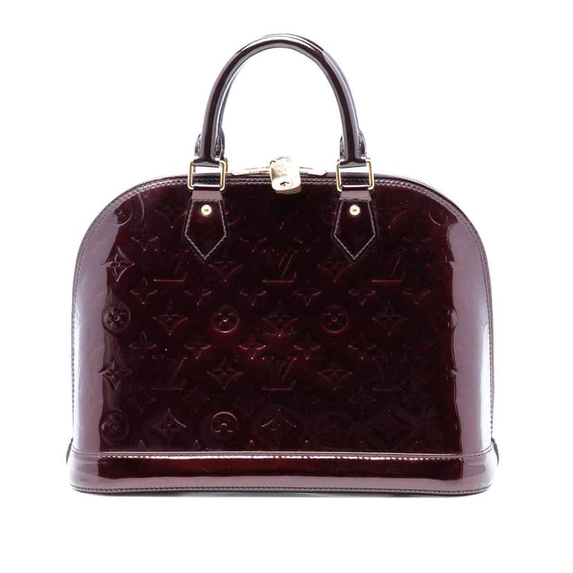 Louis Vuitton Monogram Vernis Alma PM Purple Leather Very good condition - Front View