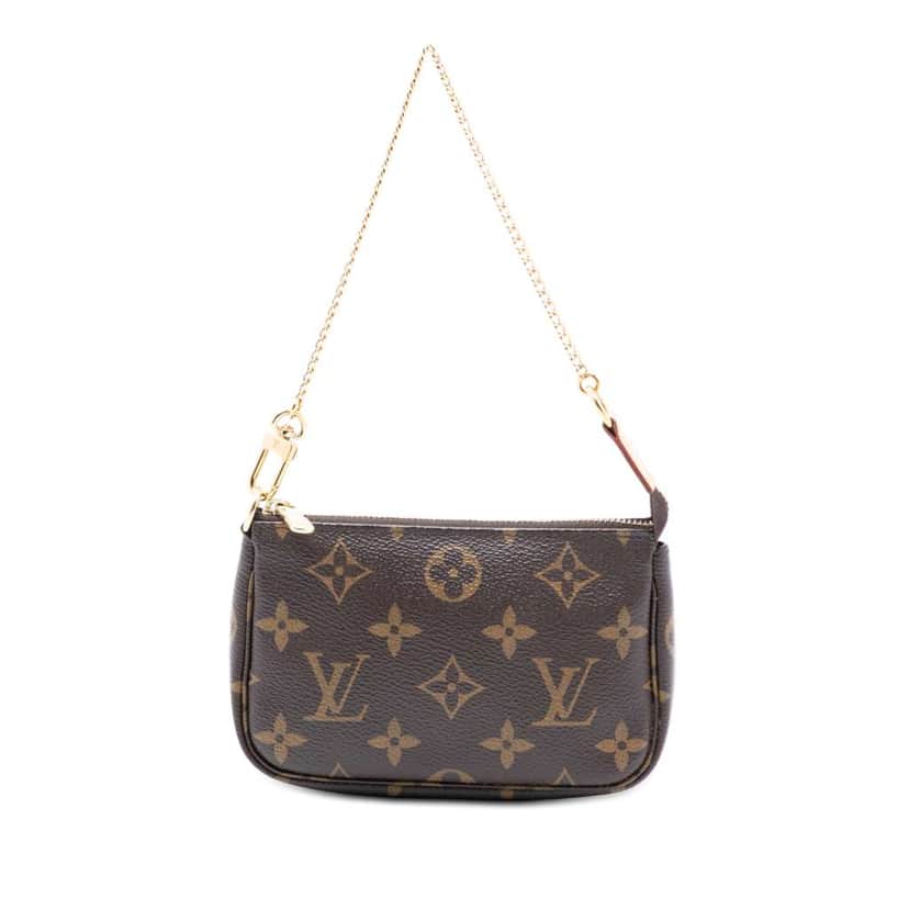 Louis Vuitton Monogram Mini Pochette Accessoires Brown Very good condition - Front View