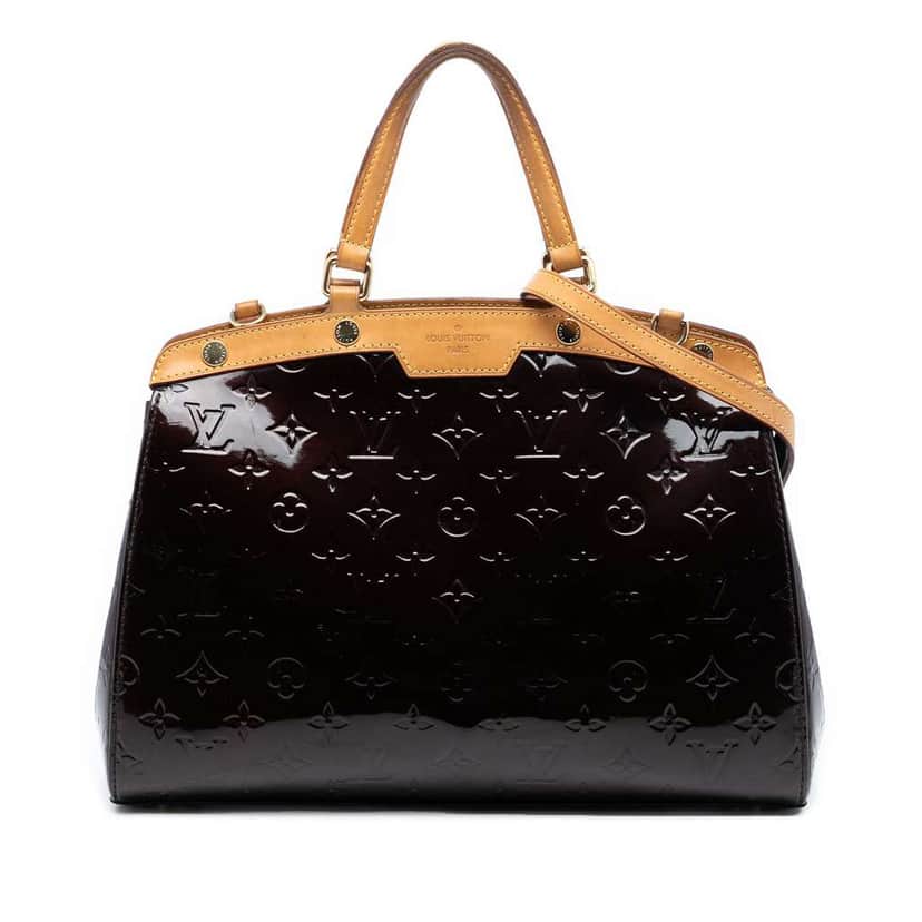 Louis Vuitton Monogram Vernis Brea MM Purple Leather Very good condition - Front View