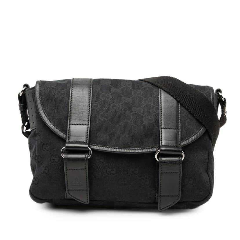 Gucci GG Canvas Crossbody Black Canvas Very good condition - Front View