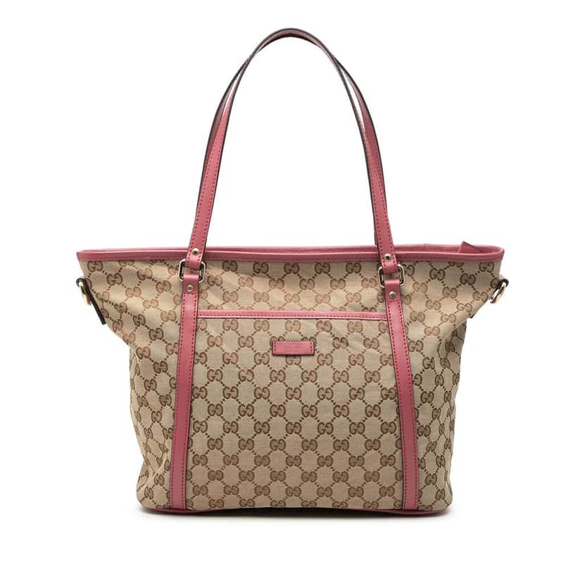 Gucci GG Canvas Convertible Joy Tote Beige Canvas Very good condition - Front View