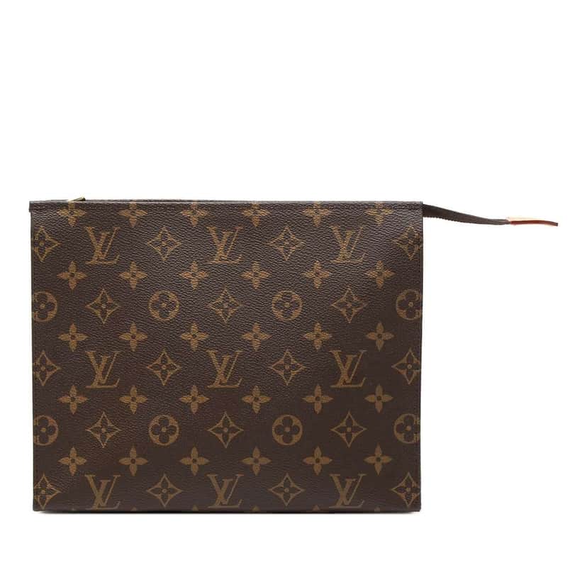 Louis Vuitton Monogram Toiletry Pouch 26 Brown Very good condition - Front View