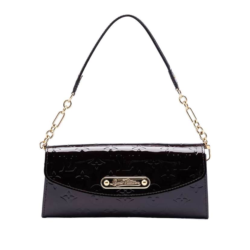 Louis Vuitton Monogram Vernis Sunset Boulevard Purple Leather Very good condition - Front View