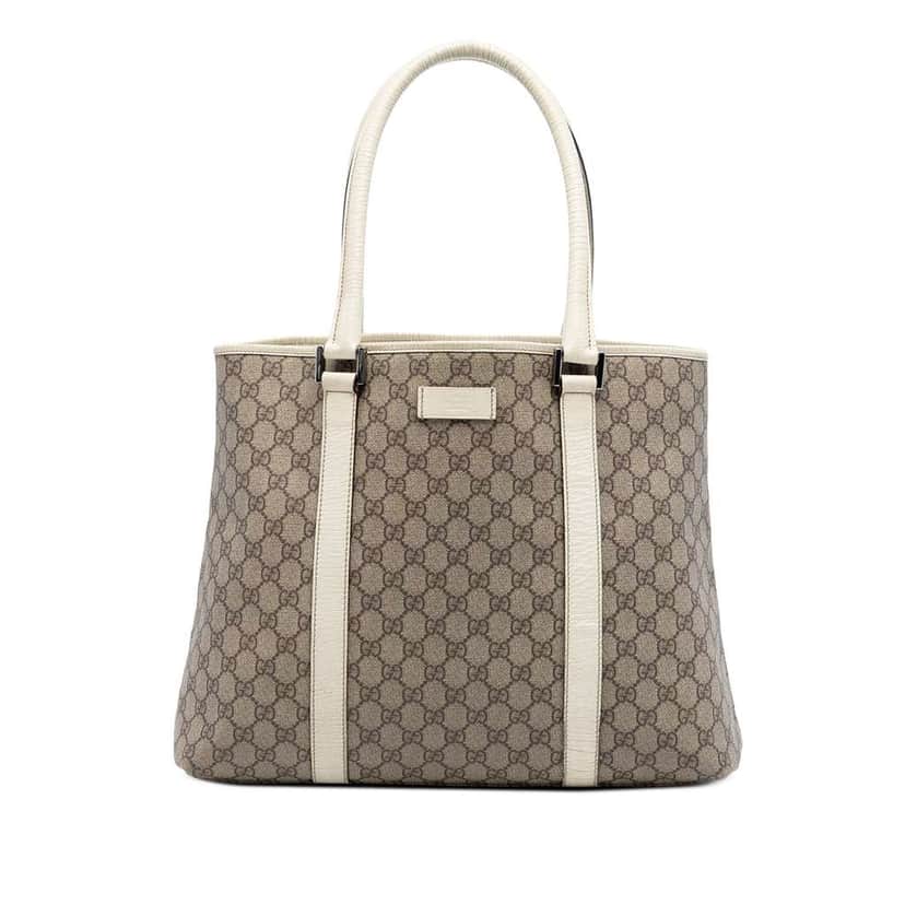 Gucci GG Supreme Joy Tote Beige Canvas Very good condition - Front View
