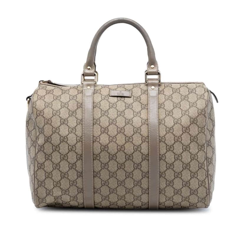 Gucci Medium GG Supreme Joy Boston Bag Beige Canvas Very good condition - Front View