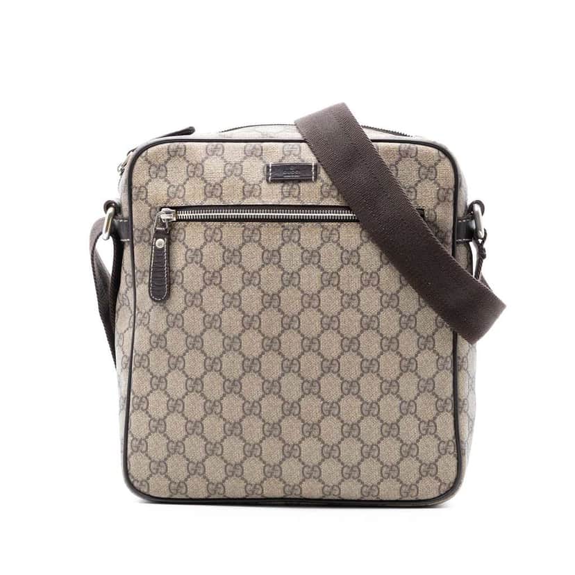 Gucci GG Supreme Crossbody Beige Canvas Good condition - Front View