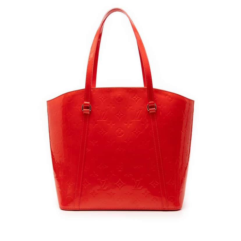 Louis Vuitton Monogram Vernis Avalon GM Red Leather Very good condition - Front View