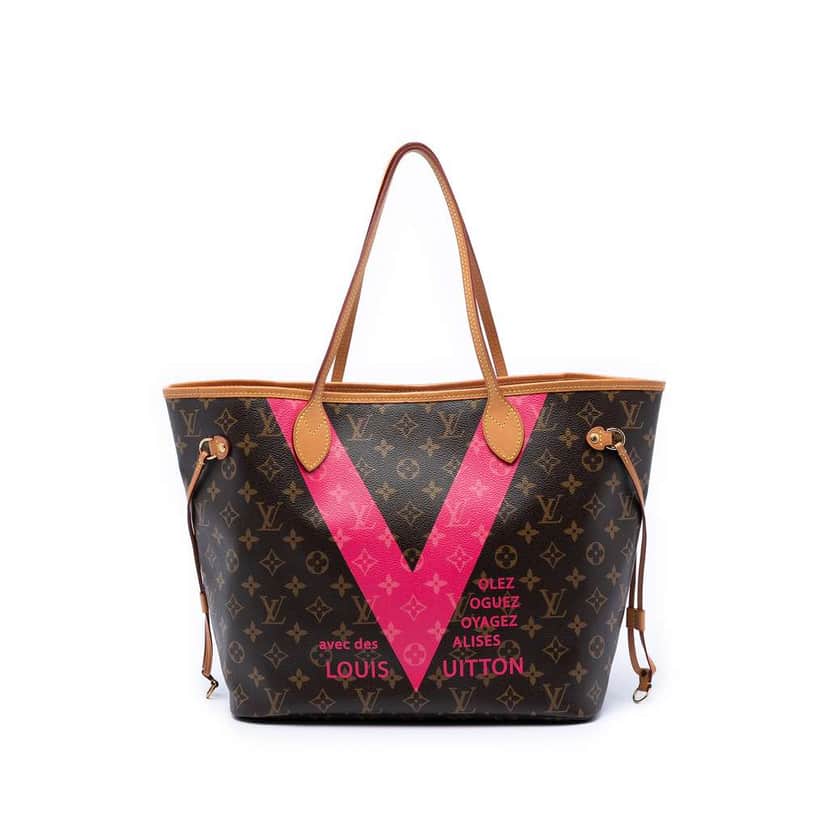 Louis Vuitton Monogram V Neverfull MM Brown Very good condition - Front View