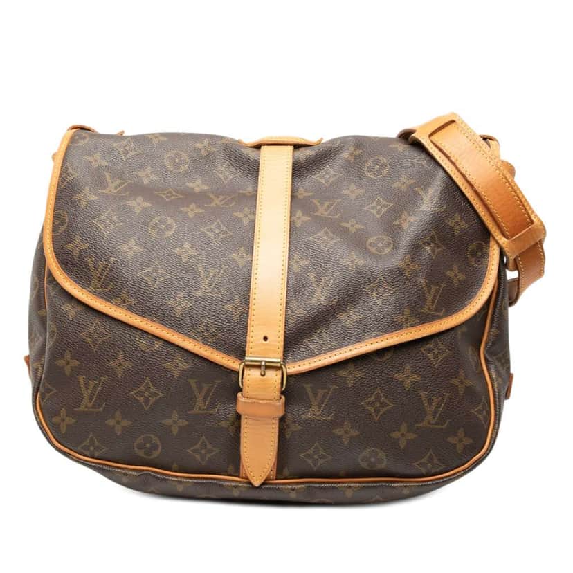 Louis Vuitton Monogram Saumur 35 Brown Very good condition - Front View