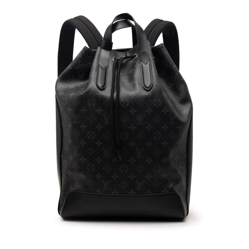 Louis Vuitton Fragment Monogram Eclipse Explorer Backpack Black Very good condition - Front View